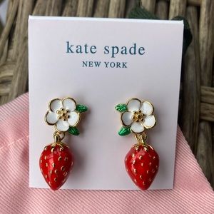 Kate Spade Picnic Perfect Strawberry Drop Earrings